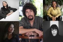 .Collage de fotografías de personas posando a la cámara